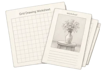 Grid Drawing Worksheet Maker